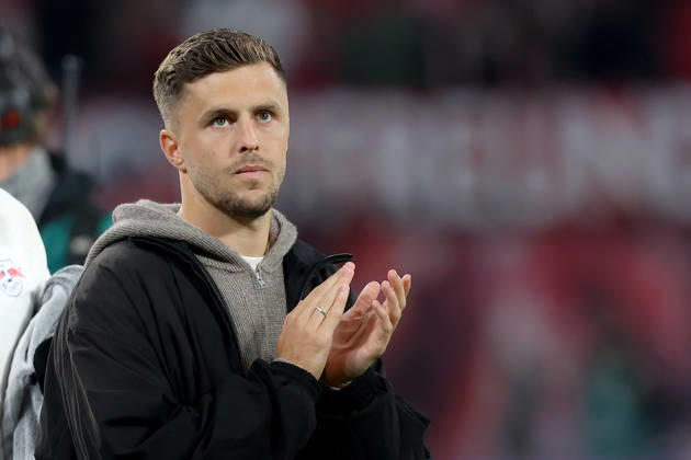 10.10.2026, xtgx, Fussball 1.Bundesliga, RB Leipzig - Eintracht Frankfurt v.l. Christoph Baumgartner (RB Leipzig) (DFL DFB REGULATIONS PROHIBIT ANY USE OF PHOTOGRAPHS as IMAGE SEQUENCES and or QUASI-VIDEO) Leipzig