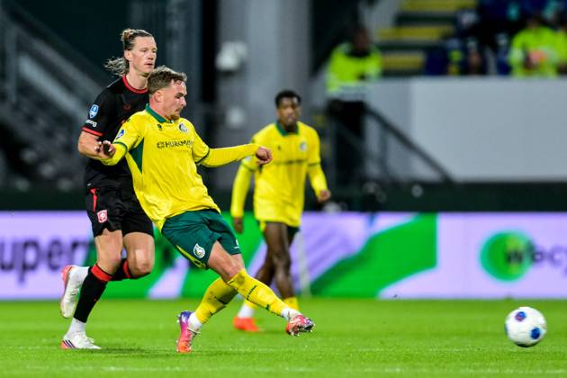 SITTARD , 10-10-2026 , Fortuna Sittard Stadium , season 2025 2026 , Dutch Eredivisie football , match between Fortuna Sittard and FC Twente , picture shows Fortuna Sittard - Twente  x208123416x Copyright: