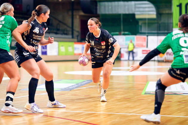 Lisa Fuchs (SG Nuertingen-Zizishausen, 24), GER, 2. Handball - Bundesliga Frauen, Fuechse Berlin vs. SG Nuertingen-Zizishausen, Saison 2026 27, 5. Spieltag, 10.10.2026 GER, 2. Handball - Bundesliga Frauen, Fuechse Berlin vs. SG Nuertingen-Zizishausen, Saison 2026 27, 5. Spieltag, 10.10.2026 Berlin