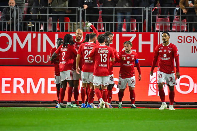 Stade Brestois 29 v Angers SCO - Ligue 1 McDonald s 2026 2027 Ludovic AJORQUE of Brest celebrate after scores with team during Ligue 1 McDonald s match between Brest and Angers at Stade Francis-Le Ble on October 10, 2026 in Brest, France. Brest France  Copyright: xIconxSportx 776573329