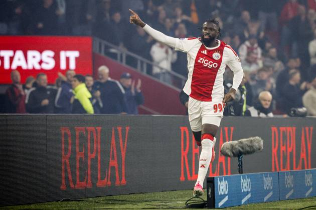 AMSTERDAM - Tolu Arokodare of Ajax celebrates the 1-0 during the Dutch Eredivisie match between AFC Ajax and NEC Nijmegen at the Johan Cruijff ArenA on October 10, 2026 in Amsterdam, the Netherlands. MAURICE VAN STEEN ANP Eredivisie 2026 27 xVIxANPxSportx xxANPxIVx 572057320 originalFilename: 572057320.jpg