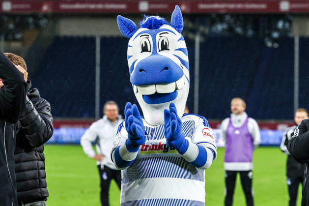 Fussball, 3.Liga Saison 2026 2027 8.Spieltag MSV Duisburg - TSG 1899 Hoffenheim II 10.10.2026, schauinsland-reisen-arena Maskottchen Ennatz Duisburg schauinsland-reisen-arena Nordrhein-Westfalen Deutschland