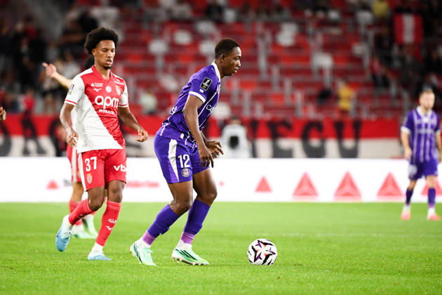AS Monaco v Toulouse FC - Ligue 1 McDonald s 2026 2027 Edan DIOP of Monaco and Christ TAPE of Toulouse FC during Ligue 1 McDonald s match between Monaco and Toulouse at Stade Louis II on October 10, 2026 in Monaco, Monaco. Monaco Monaco  Copyright: xIconxSportx 776573324