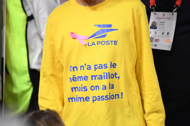 AS Monaco v Toulouse FC - Ligue 1 McDonald s 2026 2027 Illustration Jersey using a pink ribbon and saying ON N A PAS LE MEME MAILLOT, MAIS ON A LA MEME PASSION to pay tribute to Pink October during Ligue 1 McDonald s match between Monaco and Toulouse at Stade Louis II on October 10, 2026 in Monaco, Monaco. Monaco Monaco Copyright: xIconxSportx 776573324
