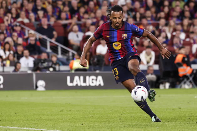 October 10, 2026, Barcelona, Barcelona, Spain: Jules Kounde of FC Barcelona, Barca in action during the Spanish league, LaLiga EA Sports, football match played between FC Barcelona and Getafe CF at Spotify Camp Nou stadium on October 10, 2026 in Barcelona, Spain. FC Barcelona V Getafe CF - LaLiga EA Sports - ZUMAa181 20261010_zaa_a181_119 Copyright: xJavierxBorregox