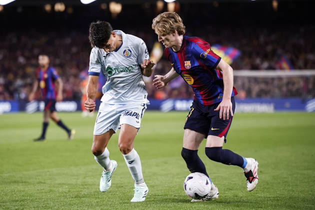 October 10, 2026, Barcelona, Barcelona, Spain: Anthony Gordon of FC Barcelona, Barca in action during the Spanish league, LaLiga EA Sports, football match played between FC Barcelona and Getafe CF at Spotify Camp Nou stadium on October 10, 2026 in Barcelona, Spain. FC Barcelona V Getafe CF - LaLiga EA Sports - ZUMAa181 20261010_zaa_a181_123 Copyright: xJavierxBorregox