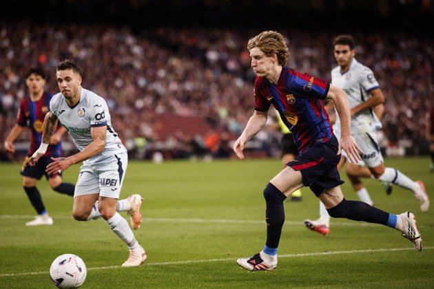 October 10, 2026, Barcelona, Barcelona, Spain: Anthony Gordon of FC Barcelona, Barca in action during the Spanish league, LaLiga EA Sports, football match played between FC Barcelona and Getafe CF at Spotify Camp Nou stadium on October 10, 2026 in Barcelona, Spain. Barcelona Spain - ZUMAa181 20261010_zaa_a181_125 Copyright: xJavierxBorregox