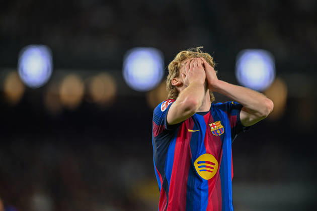 FC Barcelona, Barca v GETAFE CF SPOTIFY CAMP NOU. BARCELONA October 10,2026 FC BARCELONA vs GETAFE CF OCTOBER 10 ,2026 Anthony Gordon (17) of FC Barcelona reacts during the match between FC Barcelona and Getafe CF corresponding to the eighth day of La Liga EA Sports at at Spotify Camp Nou in Barcelona, Spain. Barcelona ESP Copyright: xS.xRosx