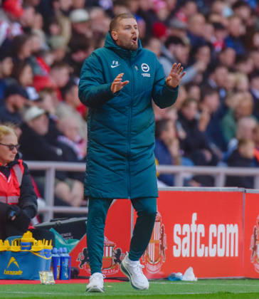 Sunderland v Brighton, Premier League, Football, Stadium Of Light, Sunderland UK - 10 Oct 2026 Fabian Hurzeler manager of Brighton & Hove Albion Football Club Sunderland Stadium Of Light Tyne and Wear UK, UK NEWSPAPERS OUT Copyright: xAdamxCookx