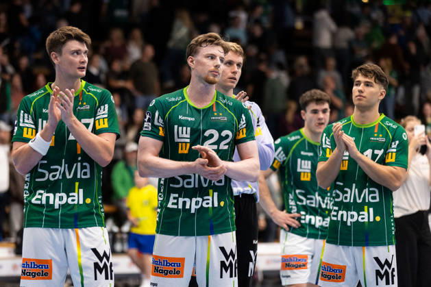 Die Goeppinger Spieler sind enttaeuscht nach dem Spiel GER, FRISCH AUF! Goeppingen vs. SG BBM Bietigheim, Handball, Bundesliga, OPEL HBL, 8. Spieltag, Spielzeit 2026 2027, 10.10.2026, GER, FRISCH AUF! Goeppingen vs. SG BBM Bietigheim, Handball, Bundesliga, OPEL HBL, 8. Spieltag, Spielzeit 2026 2027, 10.10.2026, Goeppingen Copyright: xEibnerxPressefoto OliverxSchmidtx EP_OST