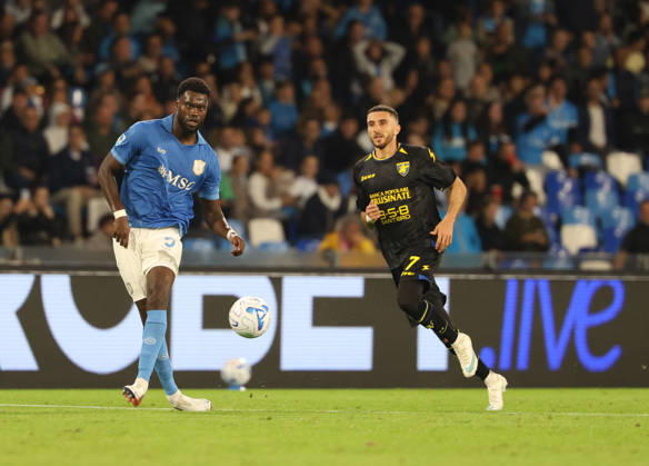 October 10, 2026, Napoli, Campania, ITALIA: Benoit Badiashile of SSC Napoli during the 2026 27 Serie A match between SSC Napoli and FC Frosinone, played on October 10, 2026, at the Stadio Diego Armando Maradona in Naples Napoli ITALIA - ZUMAs236 20261010_aap_s236_019 Copyright: xFabioxSassox