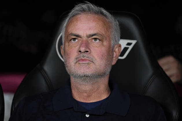 October 10, 2026, Madrid, Madrid, Spain: Jose Mourinho, head coach of Real Madrid CF, looks on during the Spanish League, LaLiga EA Sports, football match between Real Madrid and Villarreal CF at Bernabeu stadium on October 10, 2026, in Madrid, Spain. Madrid Spain - ZUMAa181 20261010_zaa_a181_137 Copyright: xOscarxJ.xBarrosox
