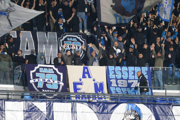 Serie A football match 2026 27 season: Napoli vs. Frosinone Supporters of SSC Napoli during the 2026 27 Serie A match between SSC Napoli and FC Frosinone, played on October 10, 2026, at the Stadio Diego Armando Maradona in Naples NAPOLI stadio Diego Armando Maradona CAMPANIA ITALIA Copyright: xFABIOxSASSO FPAxFabioxSassox Napoli Frosinone2026_10_10Fabio Sasso6581