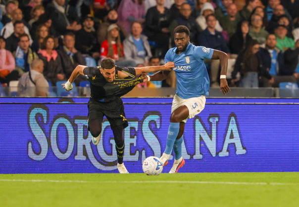 Serie A football match 2026 27 season: Napoli vs. Frosinone Benoit Badiashile of SSC Napoli during the 2026 27 Serie A match between SSC Napoli and FC Frosinone, played on October 10, 2026, at the Stadio Diego Armando Maradona in Naples NAPOLI stadio Diego Armando Maradona CAMPANIA ITALIA Copyright: xFABIOxSASSO FPAxFabioxSassox Napoli Frosinone2026_10_10Fabio Sasso6680