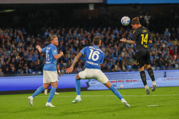 October 10, 2026, Napoli, Campania, ITALIA: Giacomo Calo² of FC Frosinone during the 2026 27 Serie A match between SSC Napoli and FC Frosinone, played on October 10, 2026, at the Stadio Diego Armando Maradona in Naples Serie A Football Match †2026 27 Season: Napoli Vs. Frosinone - ZUMAs236 20261010_aap_s236_021 Copyright: xFabioxSassox