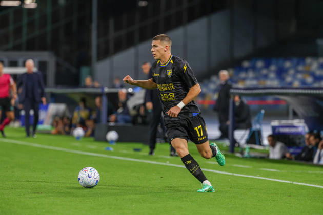October 10, 2026, Napoli, Campania, ITALIA: Giorgio Kvernadze of FC Frosinone during the 2026 27 Serie A match between SSC Napoli and FC Frosinone, played on October 10, 2026, at the Stadio Diego Armando Maradona in Naples Napoli ITALIA - ZUMAs236 20261010_aap_s236_030 Copyright: xFabioxSassox