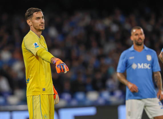 October 10, 2026, Napoli, Campania, ITALIA: Alex Meret of SSC Napoli during the 2026 27 Serie A match between SSC Napoli and FC Frosinone, played on October 10, 2026, at the Stadio Diego Armando Maradona in Naples Napoli ITALIA - ZUMAs236 20261010_aap_s236_036 Copyright: xFabioxSassox