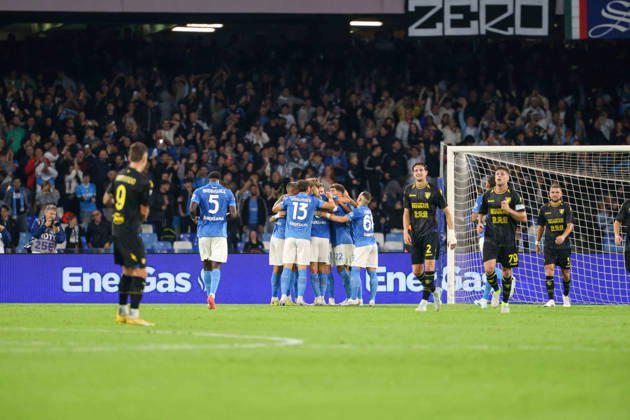 October 10, 2026, Napoli, Campania, ITALIA: Goal the Kevi De Bruyne of SSC Napoli during the 2026 27 Serie A match between SSC Napoli and FC Frosinone, played on October 10, 2026, at the Stadio Diego Armando Maradona in Naples Napoli ITALIA - ZUMAs236 20261010_aap_s236_058 Copyright: xFabioxSassox