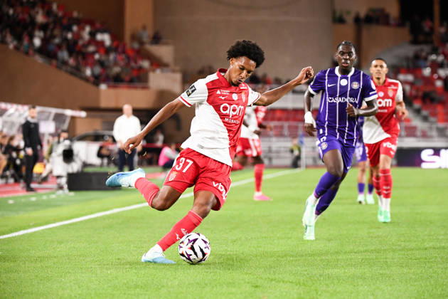 AS Monaco v Toulouse FC - Ligue 1 McDonald s 2026 2027 Edan DIOP of Monaco during Ligue 1 McDonald s match between Monaco and Toulouse at Stade Louis II on October 10, 2026 in Monaco, Monaco. Monaco Monaco  Copyright: xIconxSportx 776573324