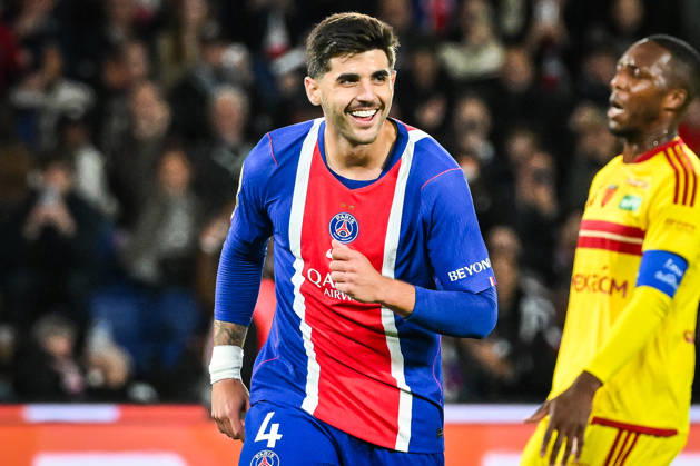 October 10, 2026, Paris, France, France: Lucas BERALDO of PSG celebrates his goal during the Ligue 1 match between Paris Saint-Germain (PSG) and Le Mans FC at Parc des Princes Stadium on October 10, 2026 in Paris, France. Paris Saint-Germain V Le Mans FC - Ligue 1 - ZUMAm308 20261010_zsp_m308_006 Copyright: xMatthieuxMirvillex