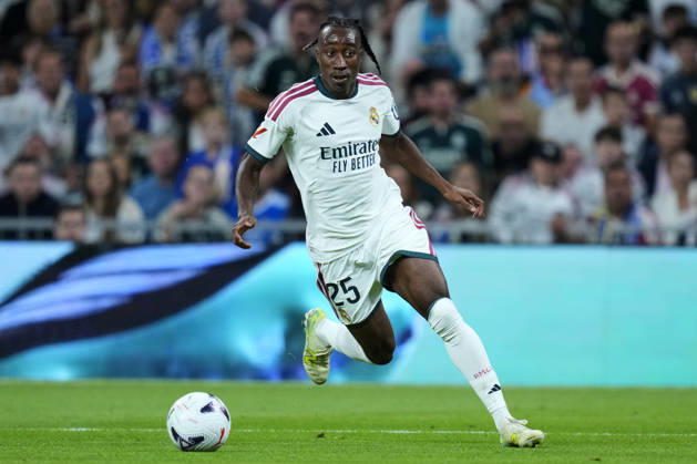 ESP: Real Madrid - Villarreal CF. La Liga EA Sports. Matchday 8. Yan Diomande of Real Madrid CF during the La Liga EA Sports match between Real Madrid and Villarreal CF played at Santiago Bernabeu Stadium on 10 Oct 2026 in Madrid, Spain. kpng Copyright: xCesarxCebollax xPRESSINPHOTOx PS_2627_RMA_VIL_012