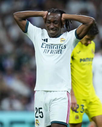 ESP: Real Madrid - Villarreal CF. La Liga EA Sports. Matchday 8. Yan Diomande of Real Madrid CF during the La Liga EA Sports match between Real Madrid and Villarreal CF played at Santiago Bernabeu Stadium on 10 Oct 2026 in Madrid, Spain. kpng Copyright: xCesarxCebollax xPRESSINPHOTOx PS_2627_RMA_VIL_025