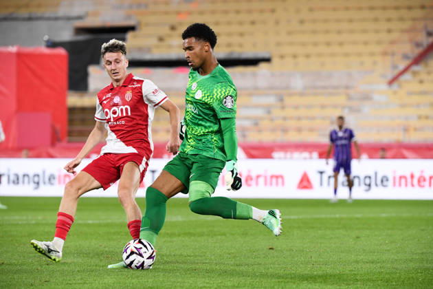 AS Monaco v Toulouse FC - Ligue 1 McDonald s 2026 2027 Aleksandr GOLOVIN of Monaco and Guillaume RESTES of Toulouse during Ligue 1 McDonald s match between Monaco and Toulouse at Stade Louis II on October 10, 2026 in Monaco, Monaco. Monaco Monaco  Copyright: xIconxSportx 776573324