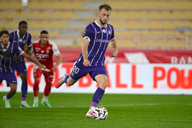 FOOTBALL : AS Monaco VS Toulouse FC - Ligue 1 McDonald s - 10 10 2026 Casper Tengstedt (TFC) - Ligue 1 McDonald s match between AS Monaco and Toulouse Football Club on October 10, 2026 at the Louis II Stadium in Monaco. MonacoMonaco  Copyright: xWilliamxCannarellax