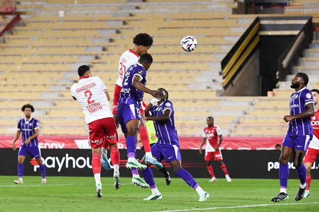 AS Monaco v Toulouse FC - Ligue 1 McDonald s 2026 2027 Edan DIOP of Monaco scores a goal during Ligue 1 McDonald s match between Monaco and Toulouse at Stade Louis II on October 10, 2026 in Monaco, Monaco. Monaco Monaco Copyright: xIconxSportx 776573324