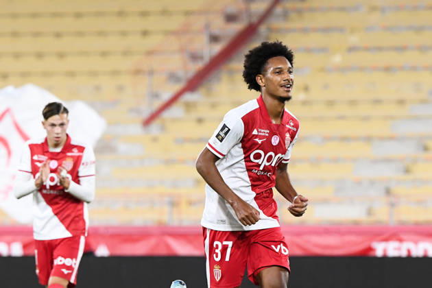 AS Monaco v Toulouse FC - Ligue 1 McDonald s 2026 2027 Mathys DETOURBET of Monaco and Edan DIOP of Monaco celebrate after scores during Ligue 1 McDonald s match between Monaco and Toulouse at Stade Louis II on October 10, 2026 in Monaco, Monaco. Monaco Monaco Copyright: xIconxSportx 776573324