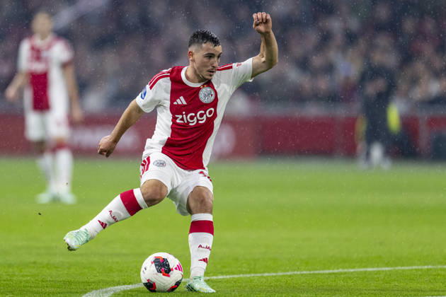 AMSTERDAM - AFC Ajax Amsterdam midfielder Oscar Gloukh during the Vriendenloterij Eredivisie match between Ajax and N.E.C. at Johan Cruijff ArenA on 10 October 2026 in Amsterdam, Nederland. (Photo by DeFodi Images) -