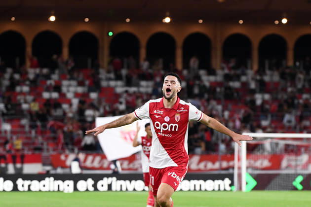 AS Monaco v Toulouse FC - Ligue 1 McDonald s 2026 2027 Matthis ABLINE of Monaco celebrate after scores during Ligue 1 McDonald s match between Monaco and Toulouse at Stade Louis II on October 10, 2026 in Monaco, Monaco. Monaco Monaco Copyright: xIconxSportx 776573324