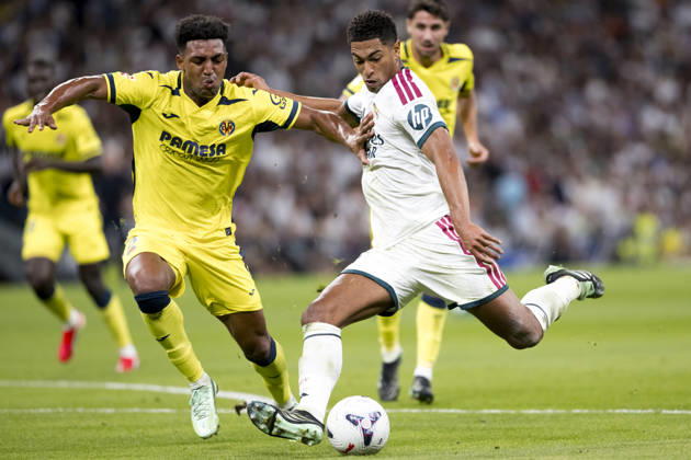 LA LIGA EA Sports - Real Madrid vs Villarreal MADRID, SPAIN - October 10:Jude Bellingham of Real Madrid attempts a shot during the La Liga 2026 27 match between Real Madrid and Villarreal at Santiago Bernabeu Stadium. (Photo by Guille Martinez f22photo) Madrid Santiago Bernabeu Stadium Spain Copyright: xGuillermoxMartinezx