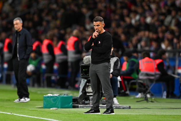 Paris Saint-Germain v Le Mans FC - Ligue 1 McDonald s 2026 2027 Luis ENRIQUE head Coach of Paris Saint-Germain and Patrick VIDEIRA coach of Le Mans FC during Ligue 1 McDonald s match between Paris and Le Mans at Parc des Princes on October 10, 2026 in Paris, France. Paris France  Copyright: xBaptistexFernandezx 776573319