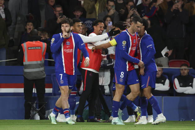 FOOTBALL : Paris Saint Germain Vs Le Mans - Ligue 1 - 10 10 2026 Joie - But de Khvicha Kvaratskhelia (Paris Saint Germain) ParisFrance  Copyright: xMichaelxBaucherx