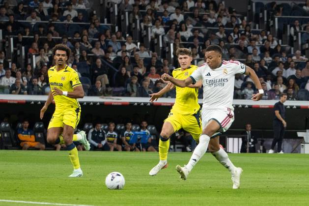 October 10, 2026, Madrid, Spain: Kylian Mbappo seen in action during the La Liga EA SPORTS 2026-2027 match between Real Madrid and Villarreal. La Liga EA SPORTS 2026-2027 - (Half-Time) Real Madrid Vs. Villarreal In Madrid, Spain - 10 Oct 2026  - ZUMAs197 20261010_aaa_s197_230 Copyright: xDavidxCanalesx