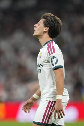 October 10, 2026, Madrid, Madrid, Spain: Arda Guler of Real Madrid CF laments during the Spanish League, LaLiga EA Sports, football match between Real Madrid and Villarreal CF at Bernabeu stadium on October 10, 2026, in Madrid, Spain. Real Madrid V Villarreal CF - LaLiga EA Sports - ZUMAa181 20261010_zaa_a181_185 Copyright: xOscarxJ.xBarrosox
