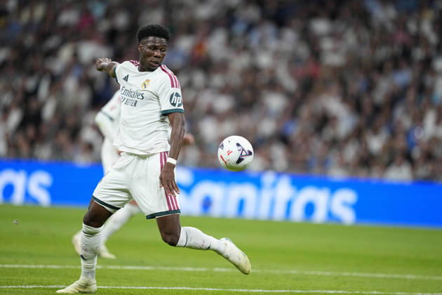 October 10, 2026, Madrid, Madrid, Spain: Aurelien Tchouameni of Real Madrid CF in action during the Spanish League, LaLiga EA Sports, football match between Real Madrid and Villarreal CF at Bernabeu stadium on October 10, 2026, in Madrid, Spain. Real Madrid V Villarreal CF - LaLiga EA Sports - ZUMAa181 20261010_zaa_a181_187 Copyright: xOscarxJ.xBarrosox