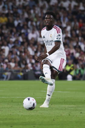 Real Madrid v Villarreal - La Liga EA Sports 2026 27 October 10, 2026, Estadio Santiago Bernabeu, Madrid, Spain: Aurelien Tchouameni of Real Madrid during La Liga EA Sports match between Real Madrid and Villarreal at Estadio Santiago Bernabeu on October 10, 2026 in Madrid, Spain. Madrid Estadio Santiago Bernabeu Madrid Spain Copyright: xAlejandroxMatiasxAcostax