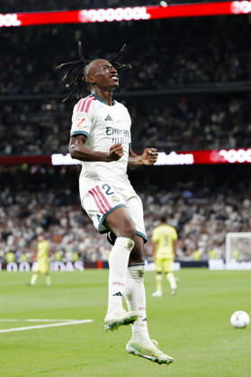 LA LIGA EA Sports - Real Madrid vs Villarreal MADRID, SPAIN - October 10:Yan Diomande of Real Madrid celebrates a goal during the La Liga 2026 27 match between Real Madrid and Villarreal at Santiago Bernabeu Stadium. (Photo by Guille Martinez f22photo) Madrid Santiago Bernabeu Stadium Spain Copyright: xGuillermoxMartinezx