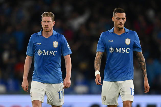 RECORD DATE NOT STATED 10th October 2026; Stadio Diego Armando Maradona, Naples, Italy; Italian Serie A Football, Napoli versus Frosinone; Kevin De Bruyne of Napoli celebrates after scoring the penalty for 1-0 DomenicoxCippitelli