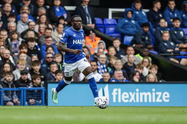 10th October 2026; Portman Road, Ipswich, Suffolk, England; Premier League Football, Ipswich Town versus Fulham; Abdoul Ouattara of Ipswich Town dribbles the ball AndyxSkinner