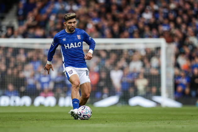10th October 2026; Portman Road, Ipswich, Suffolk, England; Premier League Football, Ipswich Town versus Fulham; Julio Enciso of Ipswich Town controls the ball AndyxSkinner