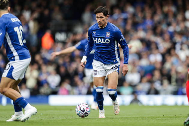 10th October 2026; Portman Road, Ipswich, Suffolk, England; Premier League Football, Ipswich Town versus Fulham; Sasa Lukic of Ipswich Town on the ball AndyxSkinner
