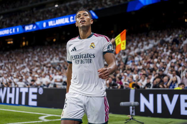 Real Madrid CF v Villarreal CF - LaLiga EA Sports 2026 27 Jude Bellingham of Real Madrid CF reacts looking the crowd during the LaLiga EA Sports football match between Real Madrid CF and Villarreal CF at Estadio Bernabeu on October 10, 2026 in Madrid, Spain. Madrid Estadio Bernabeu Madrid Spain Copyright: xAlbertoxGardinx AGardin_20261010_Rea_Mad_Vil_0284