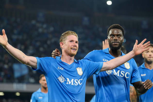 October 10, 2026, Napoli, Campania, ITALIA: Goal the Kevi De Bruyne of SSC Napoli during the 2026 27 Serie A match between SSC Napoli and FC Frosinone, played on October 10, 2026, at the Stadio Diego Armando Maradona in Naples Serie A Football Match †2026 27 Season: Napoli Vs. Frosinone - ZUMAs236 20261010_aap_s236_100 Copyright: xFabioxSassox