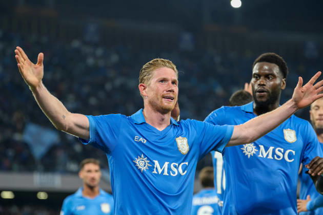October 10, 2026, Napoli, Campania, ITALIA: Goal the Kevi De Bruyne of SSC Napoli during the 2026 27 Serie A match between SSC Napoli and FC Frosinone, played on October 10, 2026, at the Stadio Diego Armando Maradona in Naples Serie A Football Match †2026 27 Season: Napoli Vs. Frosinone - ZUMAs236 20261010_aap_s236_107 Copyright: xFabioxSassox