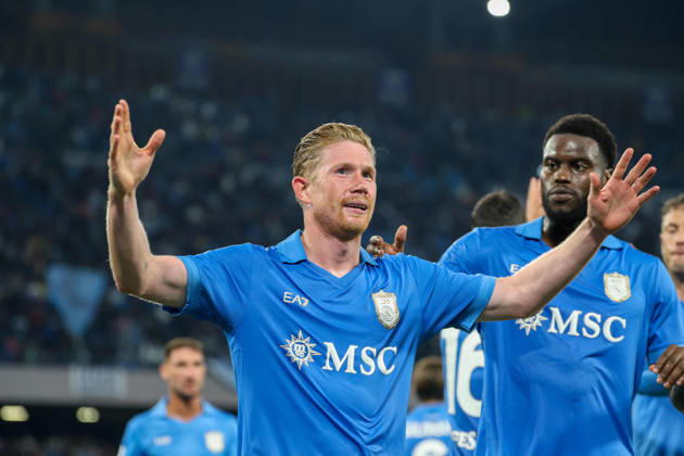 October 10, 2026, Napoli, Campania, ITALIA: Goal the Kevi De Bruyne of SSC Napoli during the 2026 27 Serie A match between SSC Napoli and FC Frosinone, played on October 10, 2026, at the Stadio Diego Armando Maradona in Naples Serie A Football Match †2026 27 Season: Napoli Vs. Frosinone - ZUMAs236 20261010_aap_s236_116 Copyright: xFabioxSassox