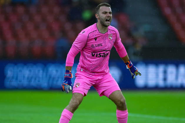 FC Zürich gegen FC Thun Brack Super League 10. Oktober 2026 Niklas Steffen (1, FC Thun) während des Fussballspiels der Brack Super League, FC Zürich gegen FC Thun, 10. Oktober 2026, Stadion Letzigrund, Zürich, Schweiz. Zürich Stadion Letzigrund Zürich Schweiz