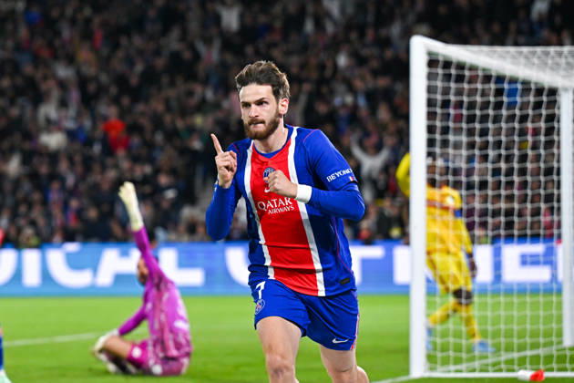Paris Saint-Germain v Le Mans FC - Ligue 1 McDonald s 2026 2027 Khvicha KVARATSKHELIA of Paris Saint-Germain celebrate after scores during Ligue 1 McDonald s match between Paris and Le Mans at Parc des Princes on October 10, 2026 in Paris, France. Paris France Copyright: xBaptistexFernandezx 776573319